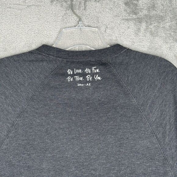 Disney x American Eagle Shirt Womens Small Gray‎ Sweatshirt Mickey Mouse Casual - Picture 5 of 10